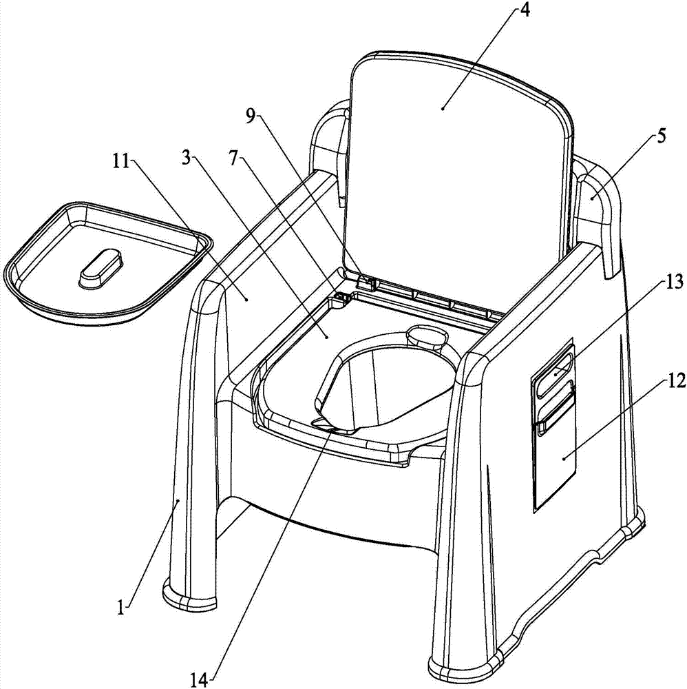 一种座椅式移动马桶的制作方法