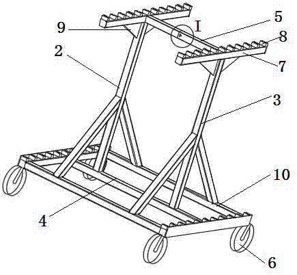 叉车挡货架装运包装架的制作方法