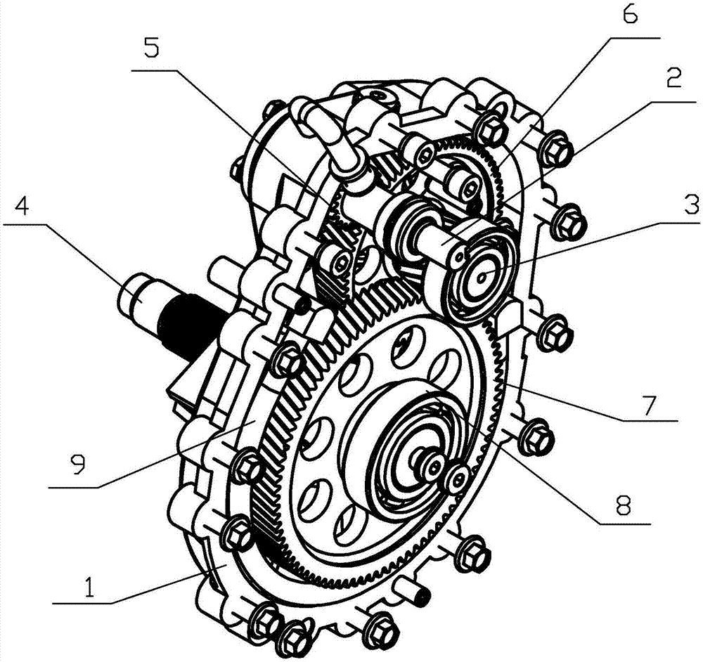 一种电动汽车轮边减速器总成结构的制作方法