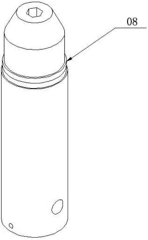 用于吹塑机下吹装置的移动油缸的受力结构的制作方法