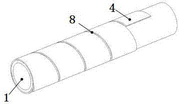 一种钢带缠绕连续增强非粘结柔性复合管的制作方法