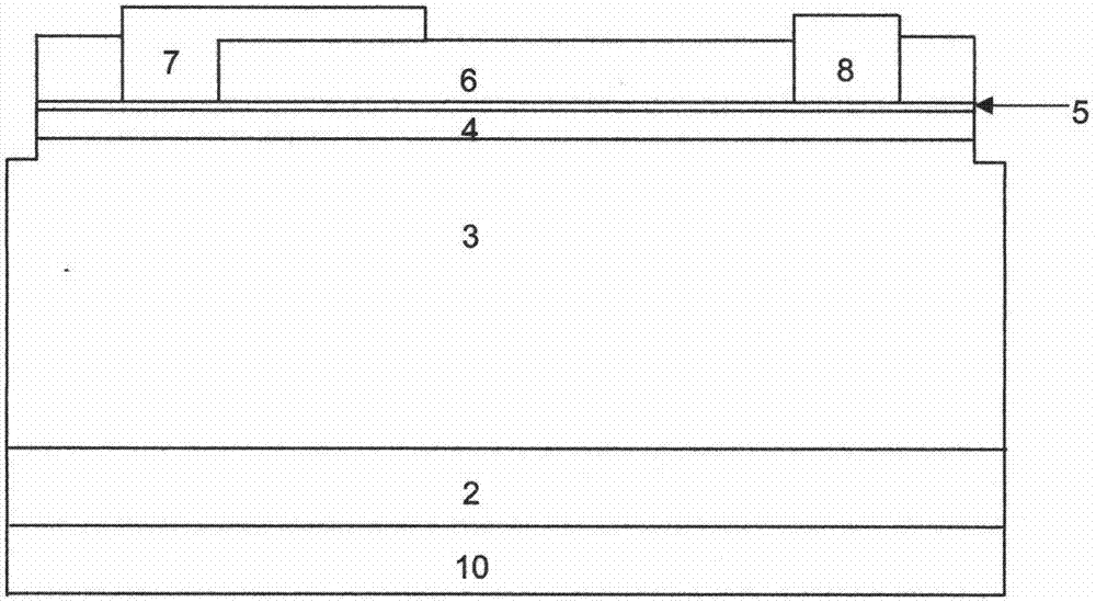 一种氮化鎵基异质结耐击穿肖特基二极管结构的制作方法