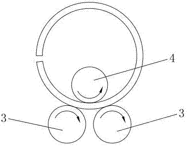 一种电机机壳卷圆成形装置的制作方法