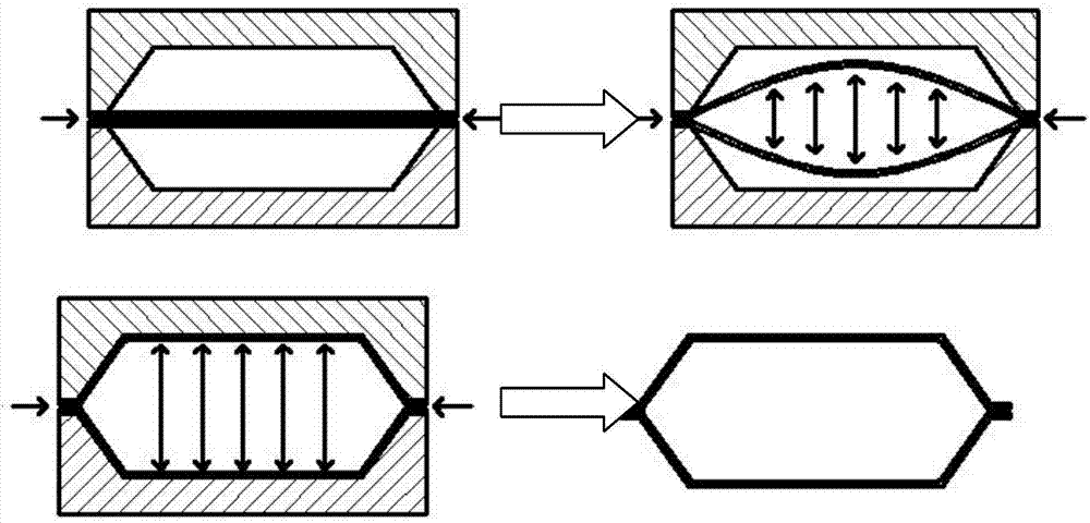 一种含实体结构的四层薄壁网格零件及其超塑成形/扩散连接方法与流程