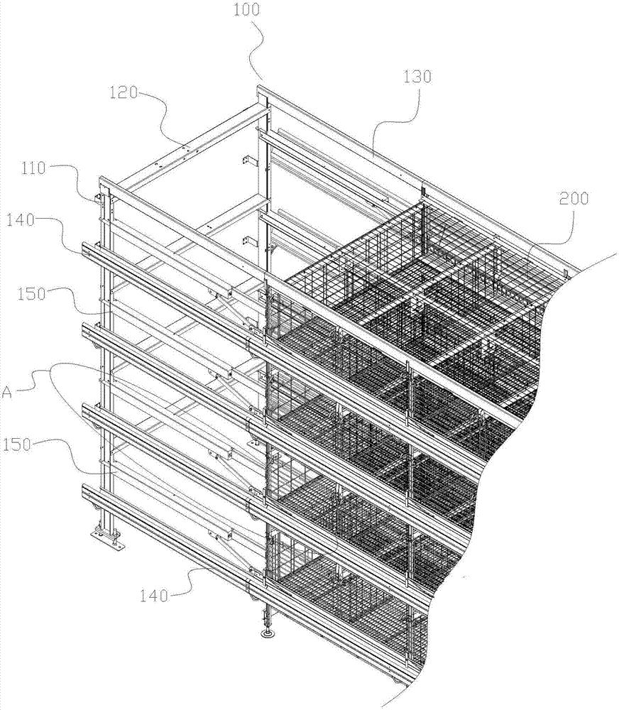 育雏育成体笼架结构及家禽笼的制作方法