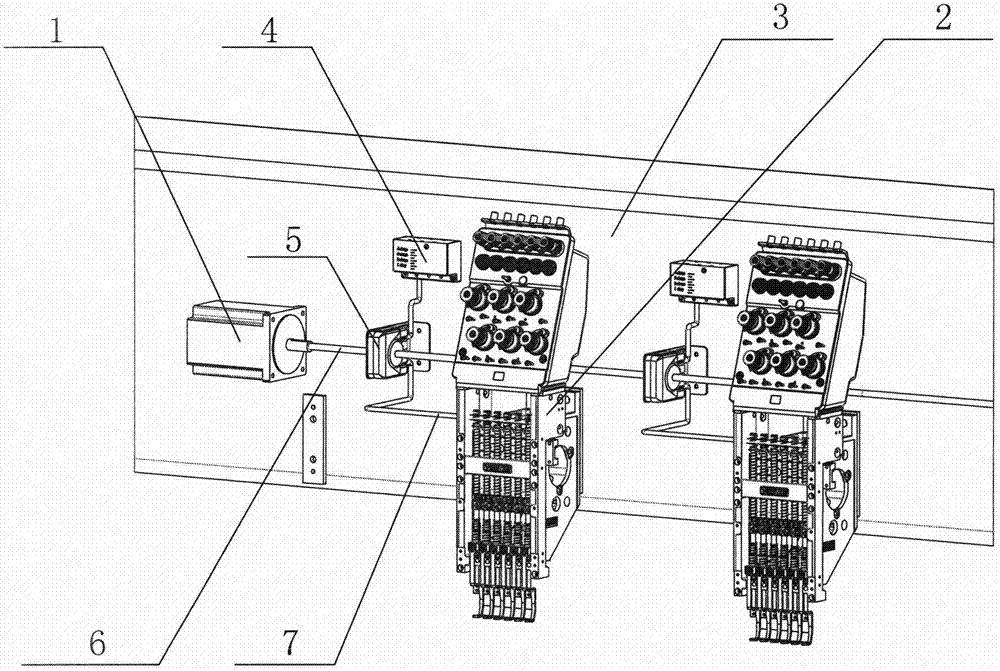 基于电机驱动多头定量润滑的绣花机的制作方法