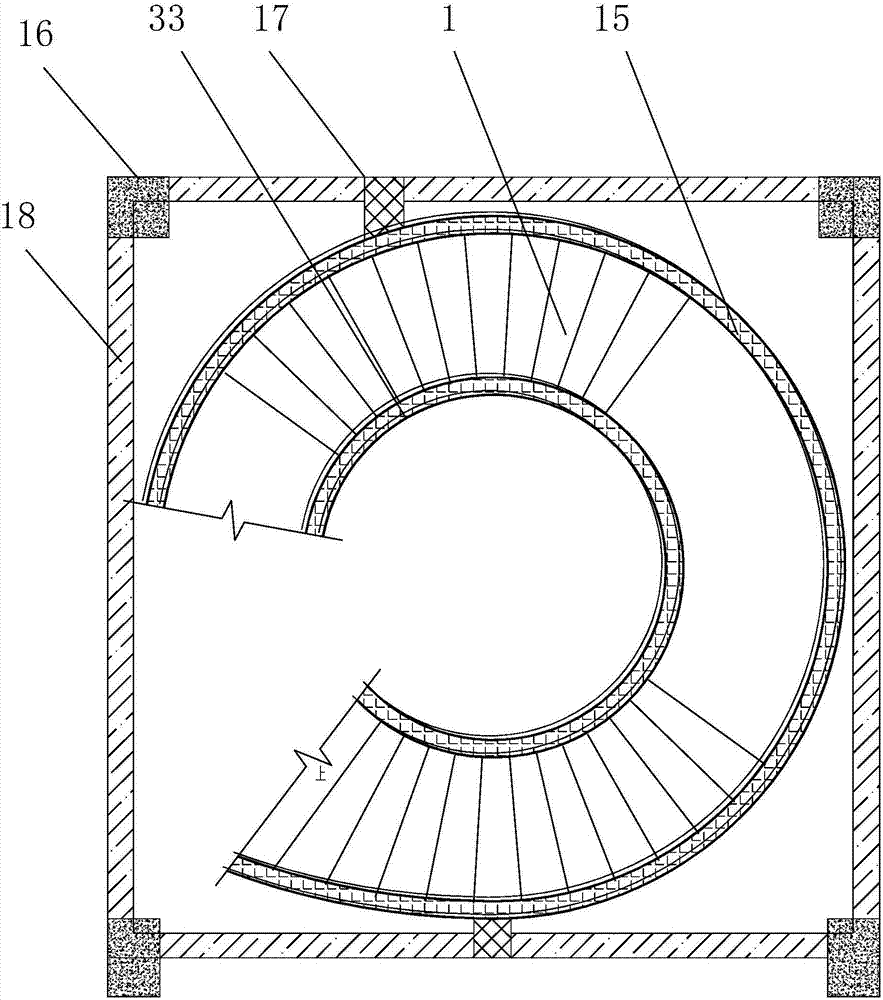 全悬空旋转钢结构楼梯结构的制作方法
