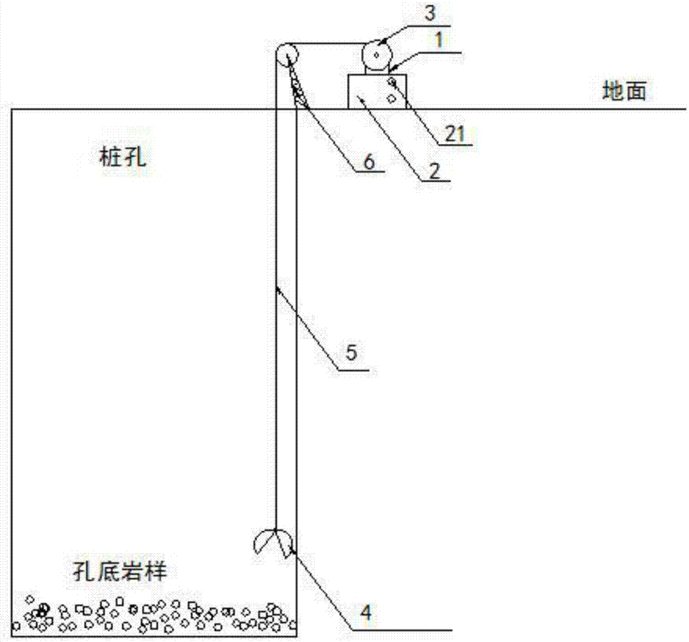 一种电子智控的超深度桩施工岩层提取仪器的制作方法