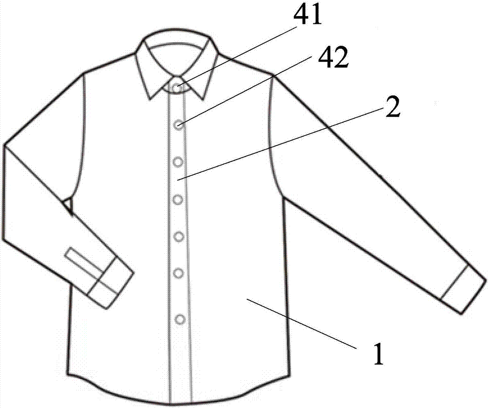 可调节门襟闭合高度的衬衫的制作方法