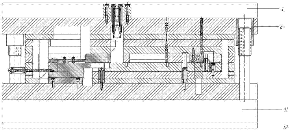 一种空调电机支架连续模的制作方法