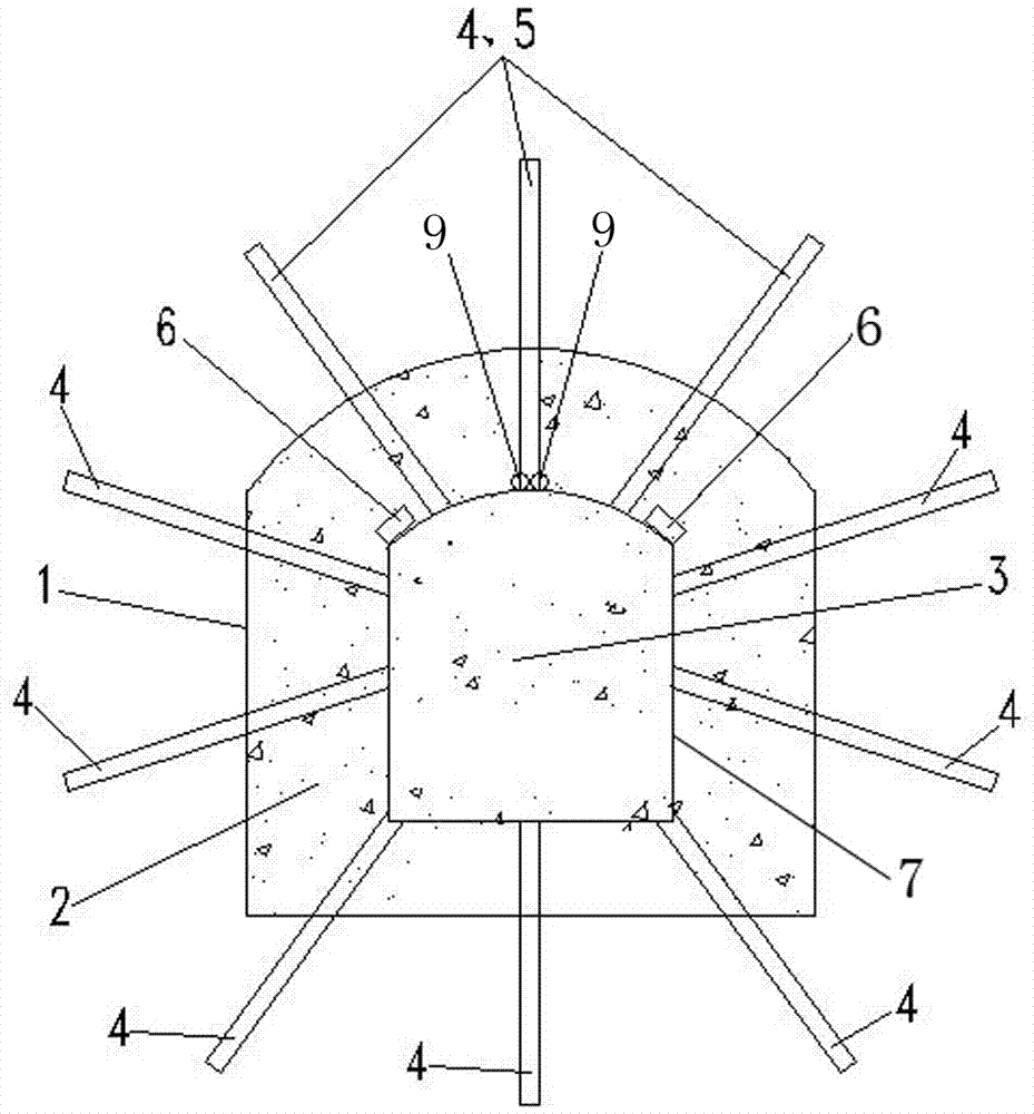 全封堵地下洞室回填固结灌浆管路布置结构的制作方法