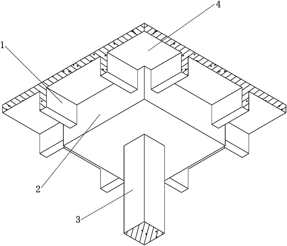 柱帽双梁结构体系的制作方法