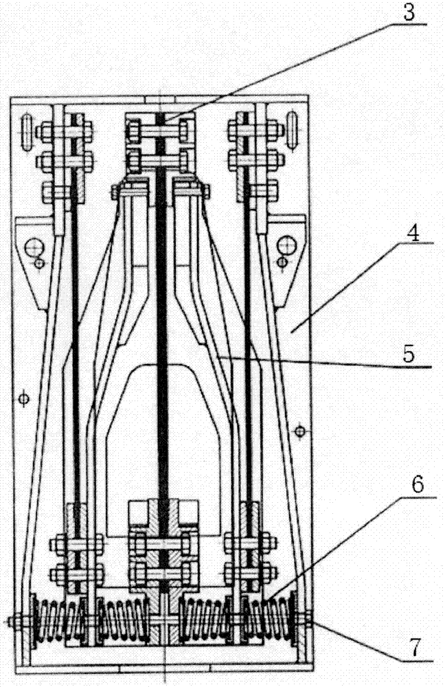 一种篦式冷却机用悬摆支撑装置的制作方法