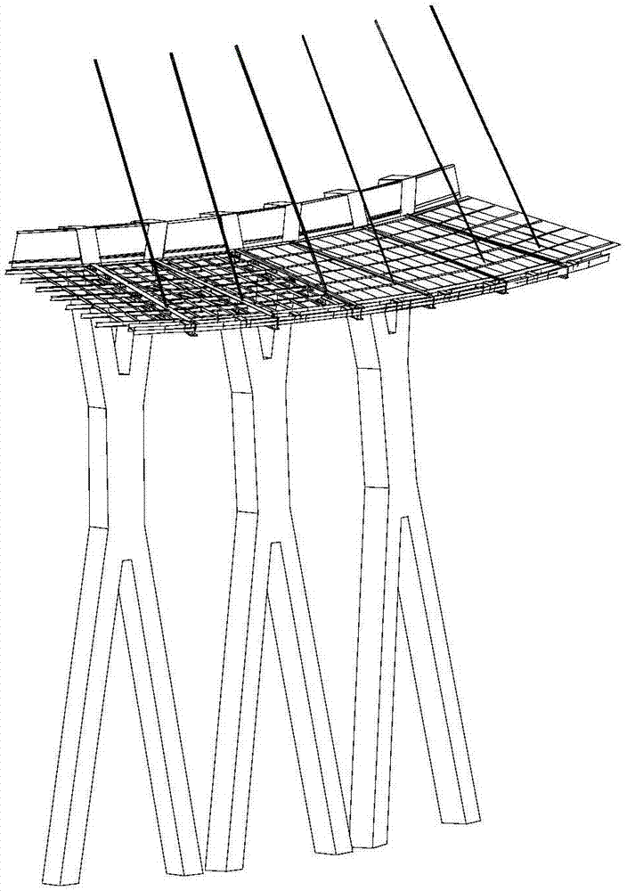 一种自然通风干式冷却塔自支撑展宽平台的制作方法