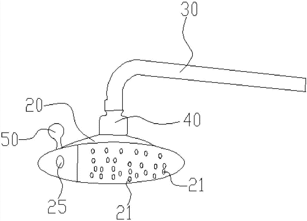 一种内置沐浴露的花洒的制作方法