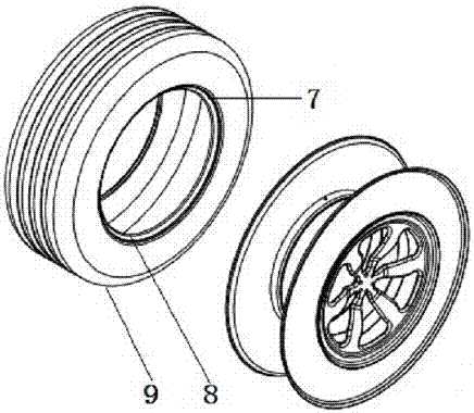 轮毂上焊接的双套环的制作方法