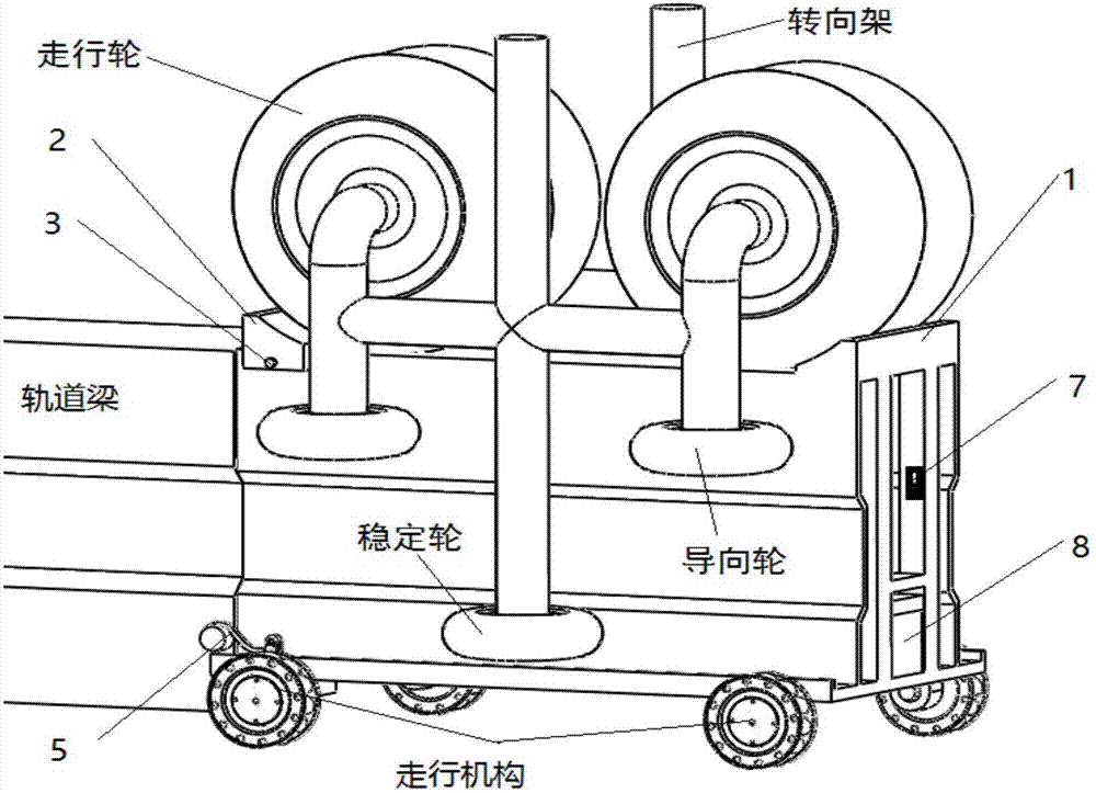 一种电动式跨座单轨转向架支架的制作方法