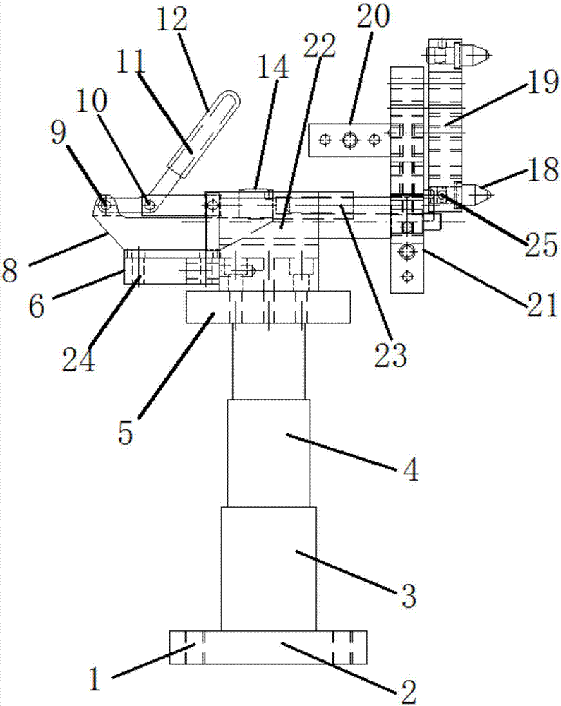 一种高度可调的工件加工专用夹具工装的制作方法