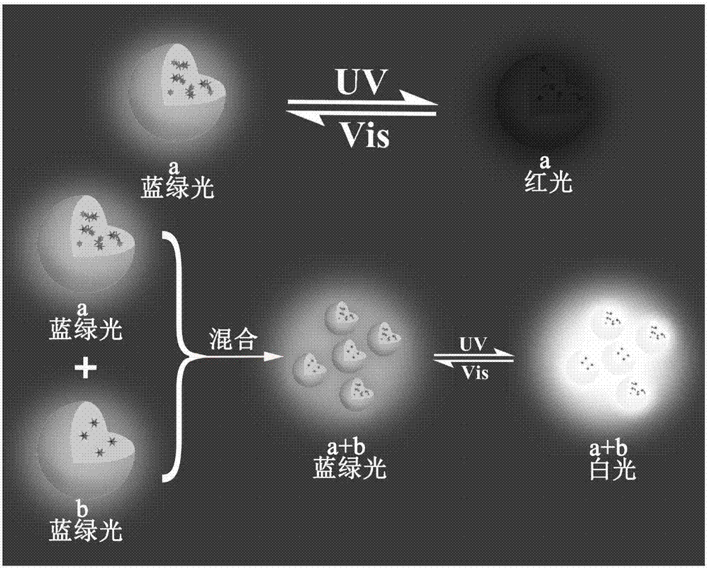 一种可调至稳定白光的复合光开关纳米粒子的制备及应用的制作方法