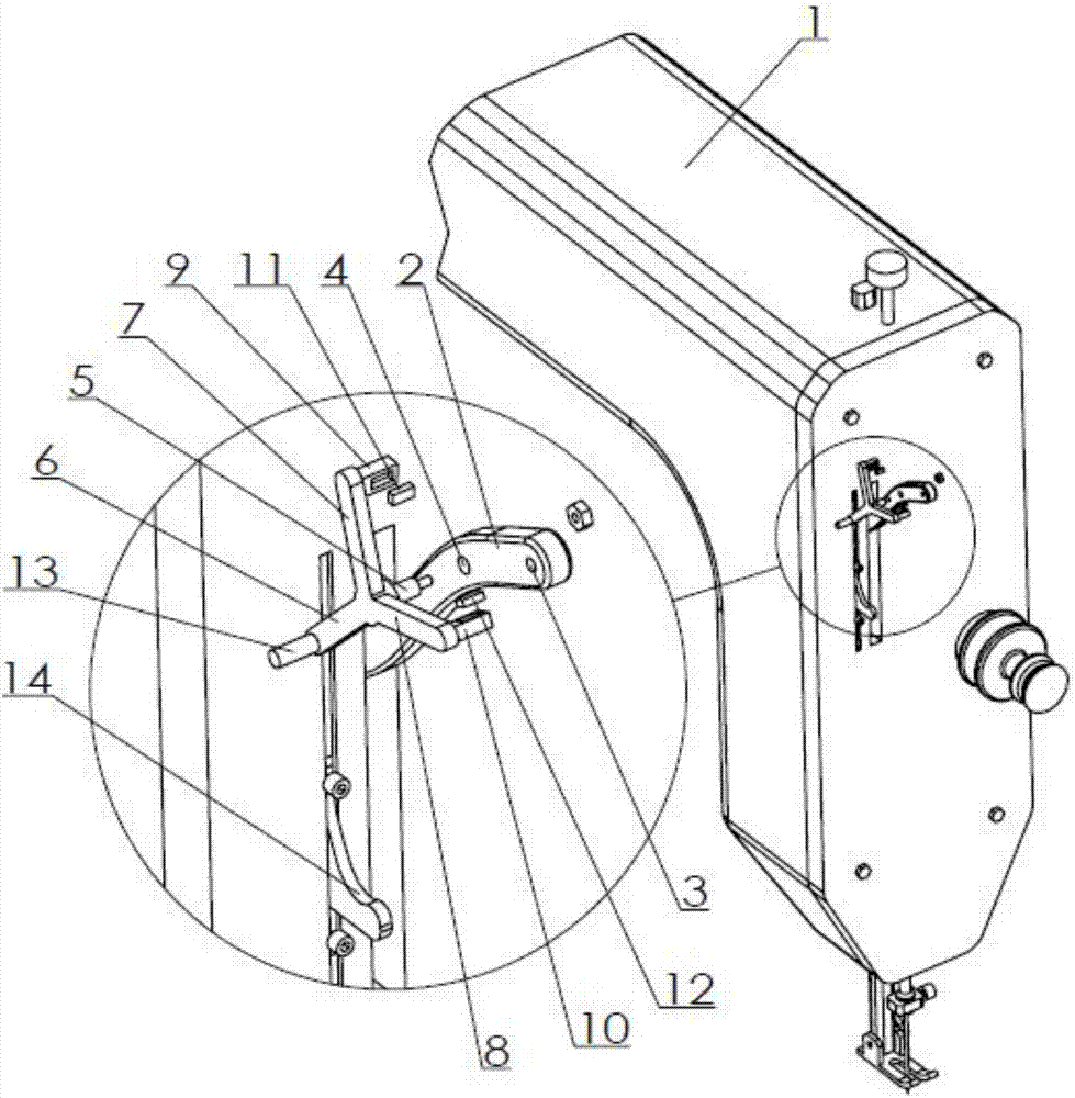 一种带摆臂式挑线装置的缝纫机的制作方法