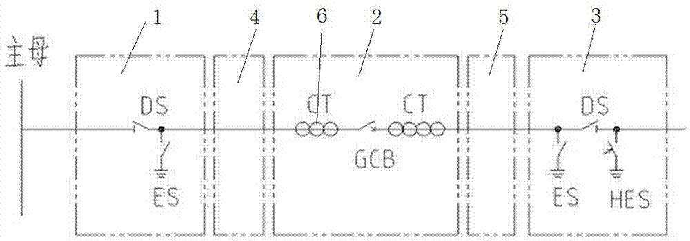 GIS母线侧断路器连接结构及GIS输电系统的制作方法