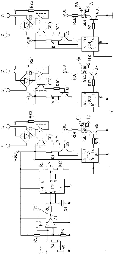 数字式电动机节电器的制作方法