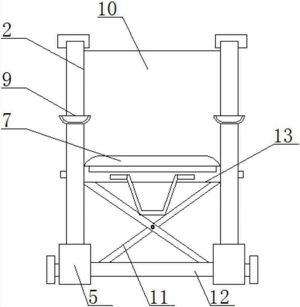 一种塑料轮椅架的制作方法