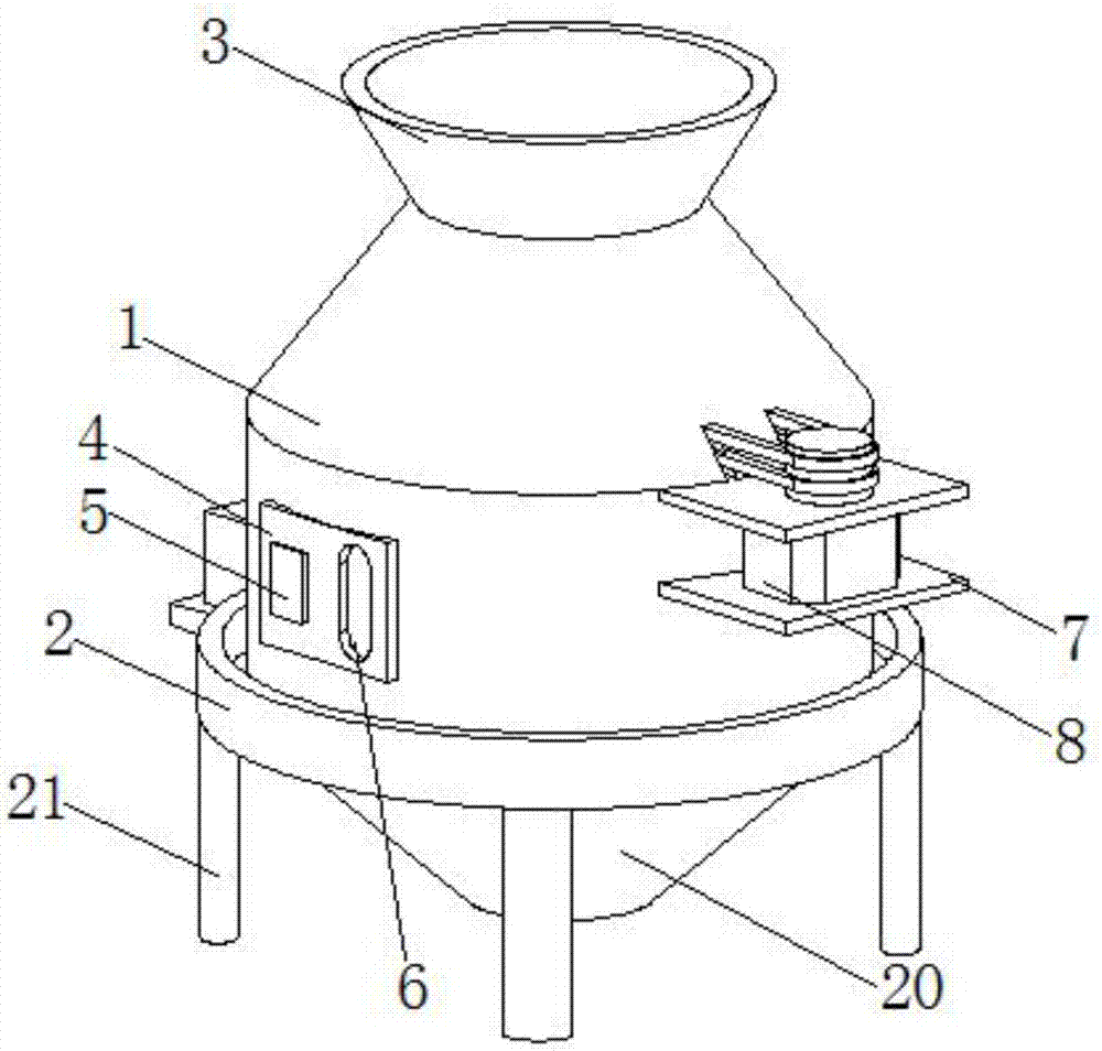 一种建筑模板生产用废旧塑料磨粉机的制作方法