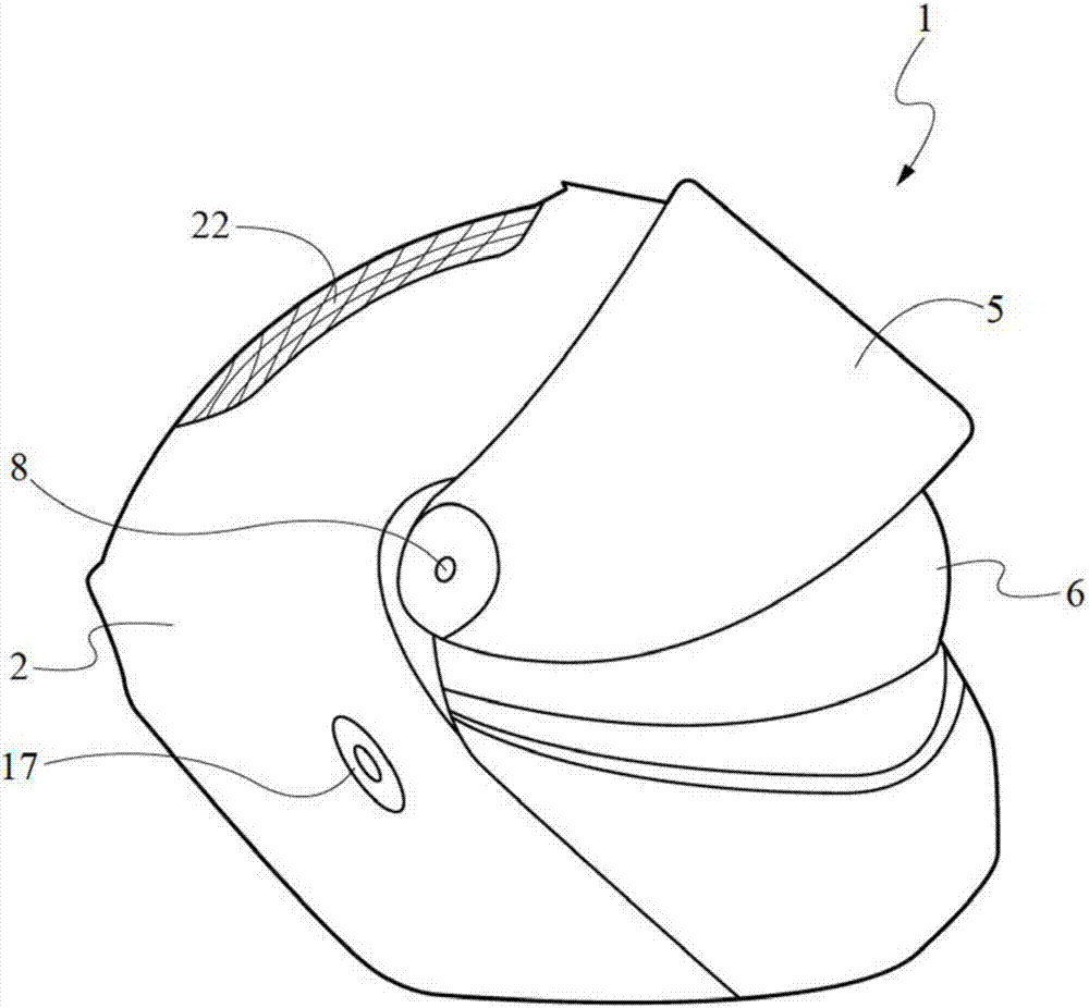 具备防眩目面罩的保护头盔的制作方法