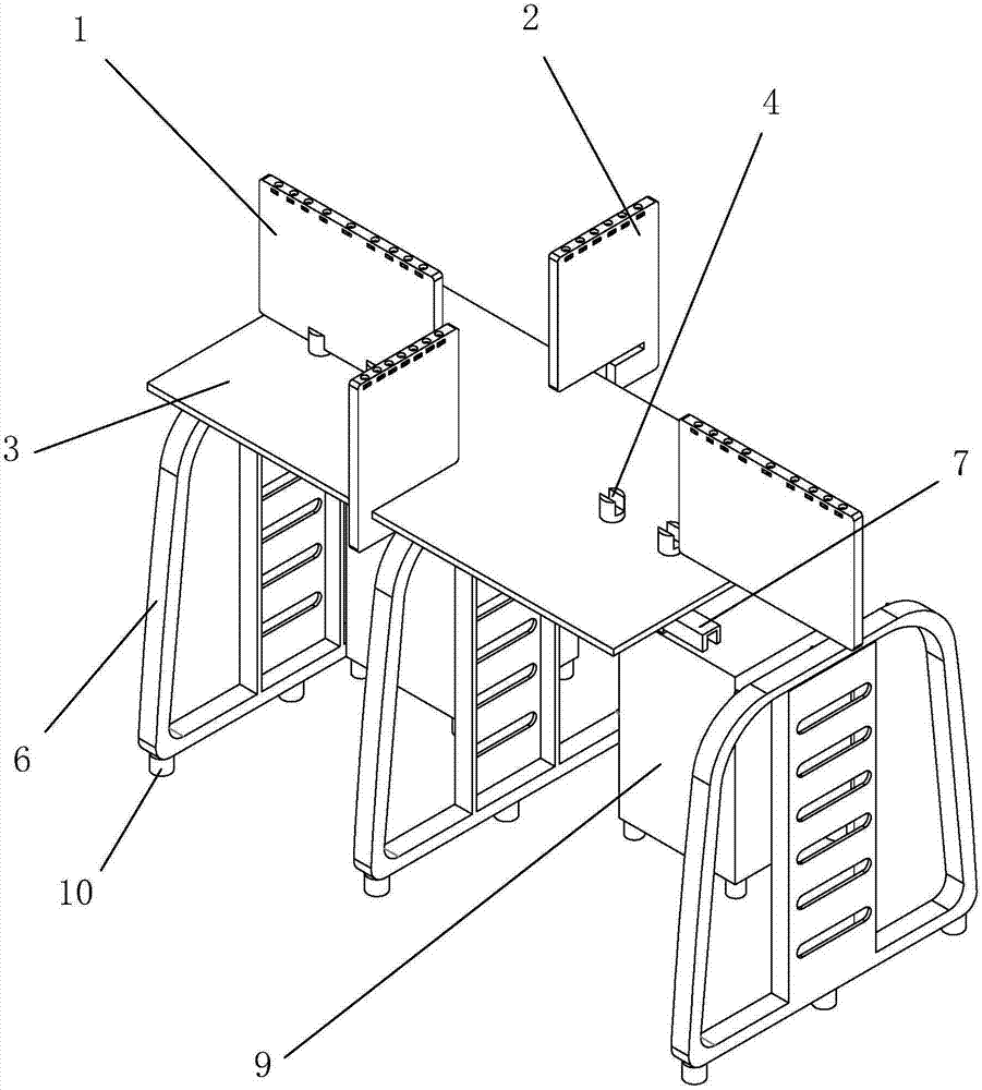 屏风办公桌的制作方法