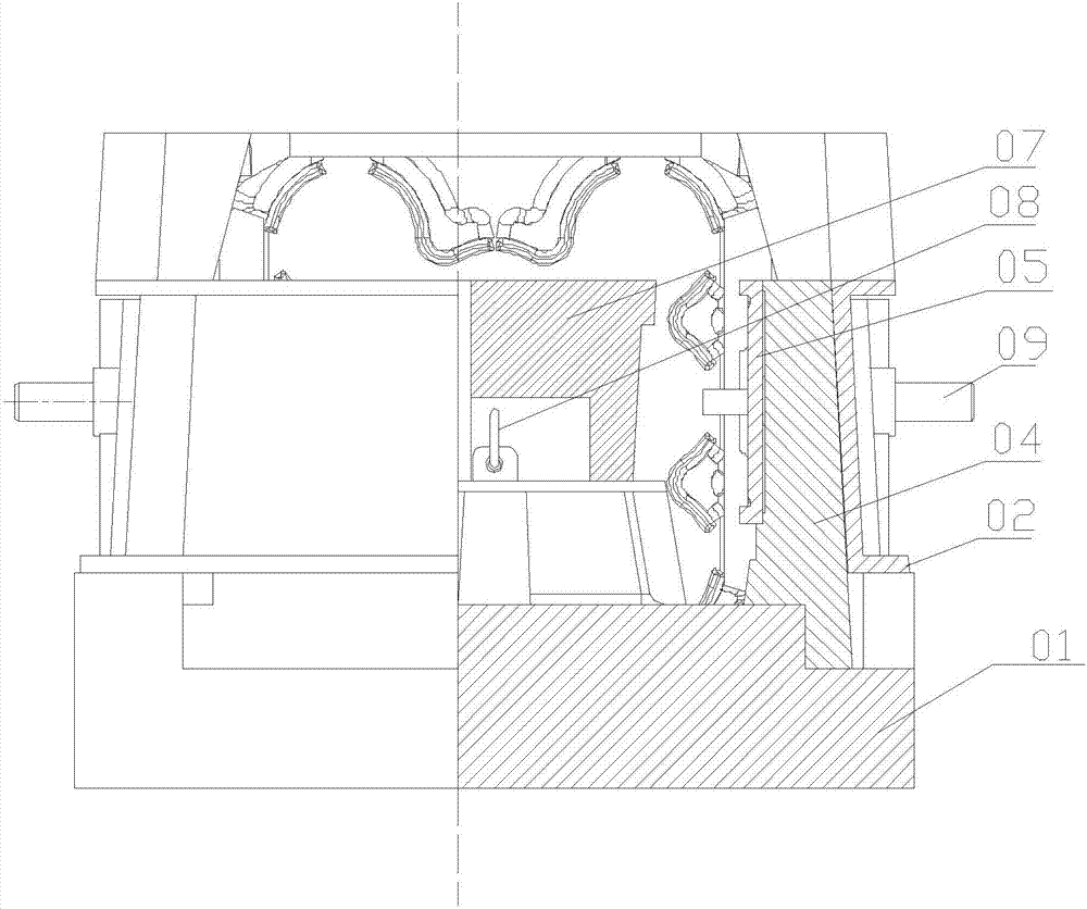 铁路货车侧架中央方框芯盒的制作方法