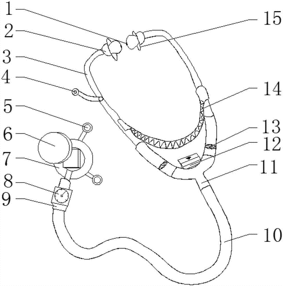 一种新型心内科用听诊器的制作方法