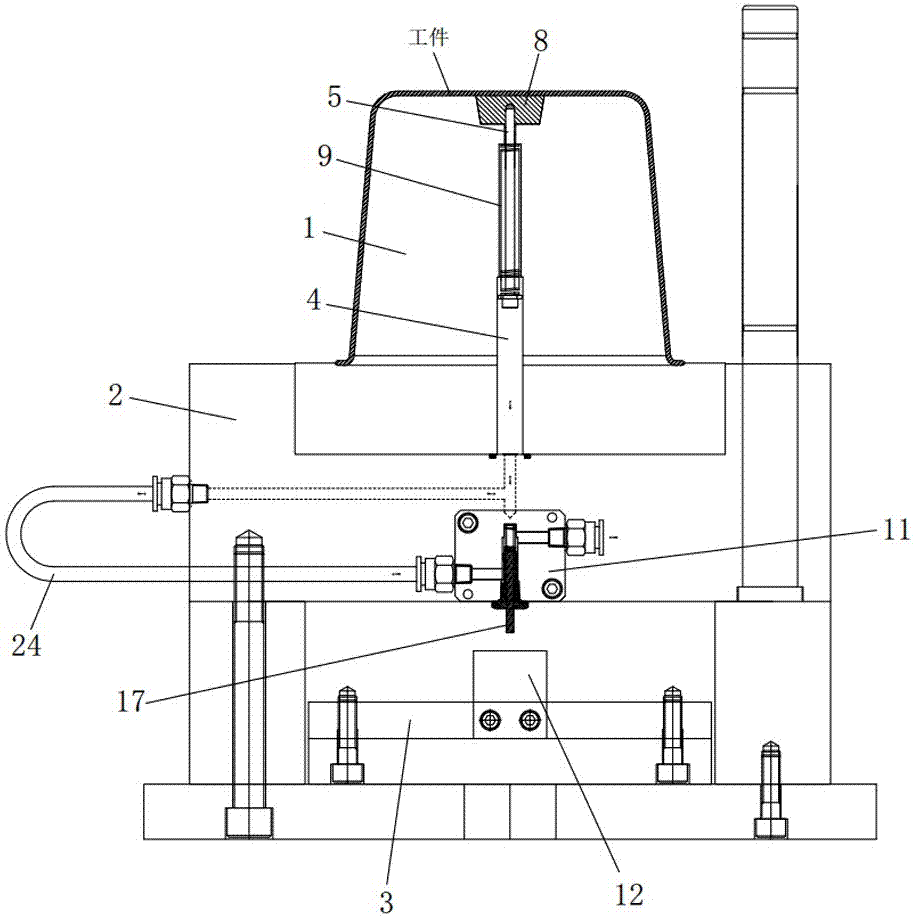 一种模具吹气顶出结构的制作方法