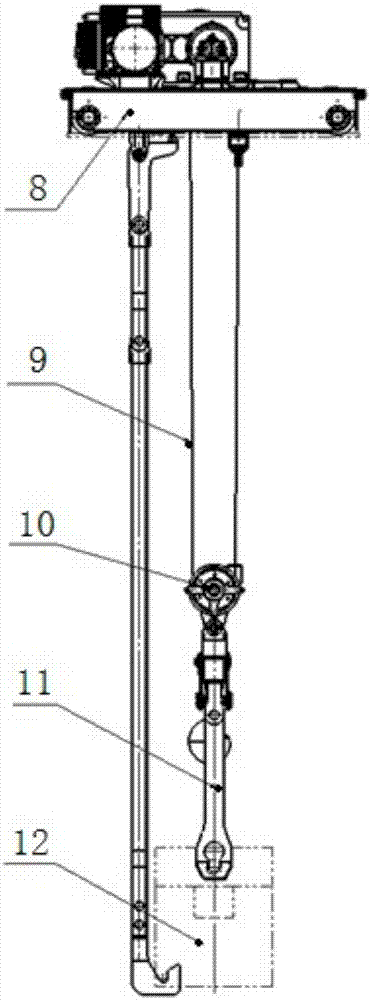 一种隧道建设用起重机的自动渣土倾倒机构及起重机的制作方法