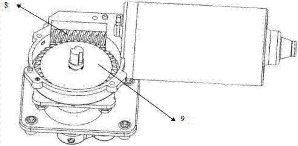 一种两挡自动变速箱用蜗轮蜗杆式换挡执行机构的制作方法