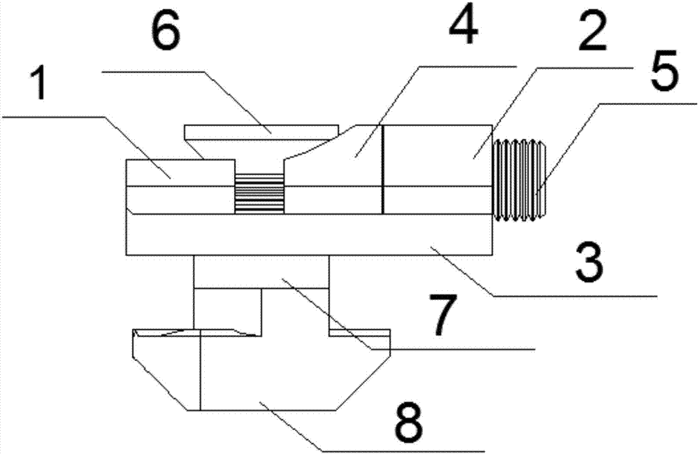 一种独特的槽内带角度式锁紧机构的型材连接件的制作方法