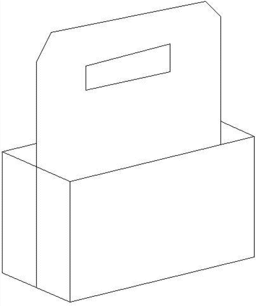 连体提手纸盒的制作方法