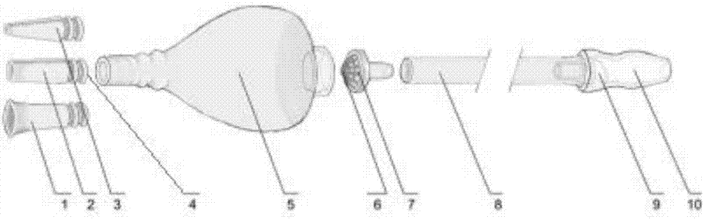 可更换吸头式婴幼儿吸鼻器套件的制作方法