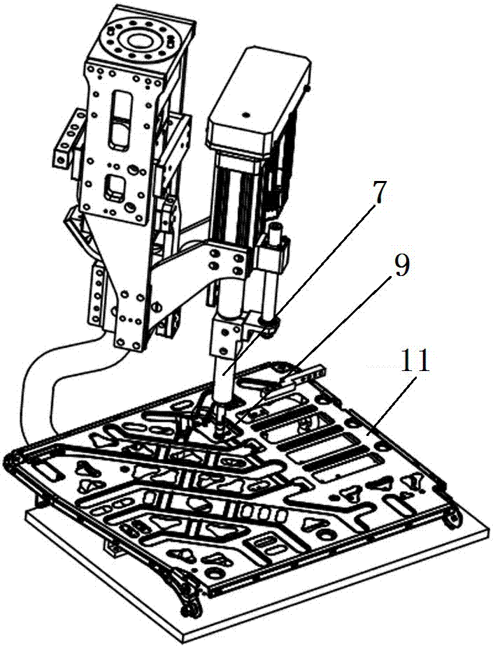 一种使用机器人点焊薄板与螺栓的工装结构的制作方法