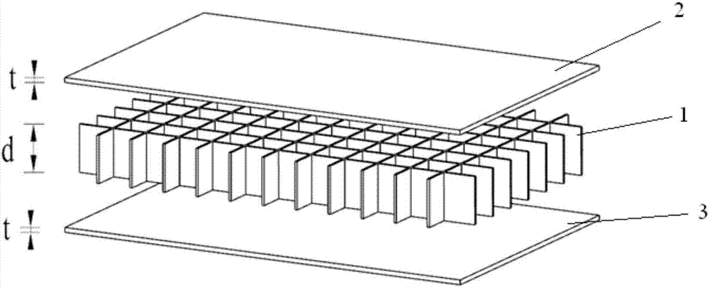 一种高熵合金蜂窝夹层板结构及其制备方法与流程