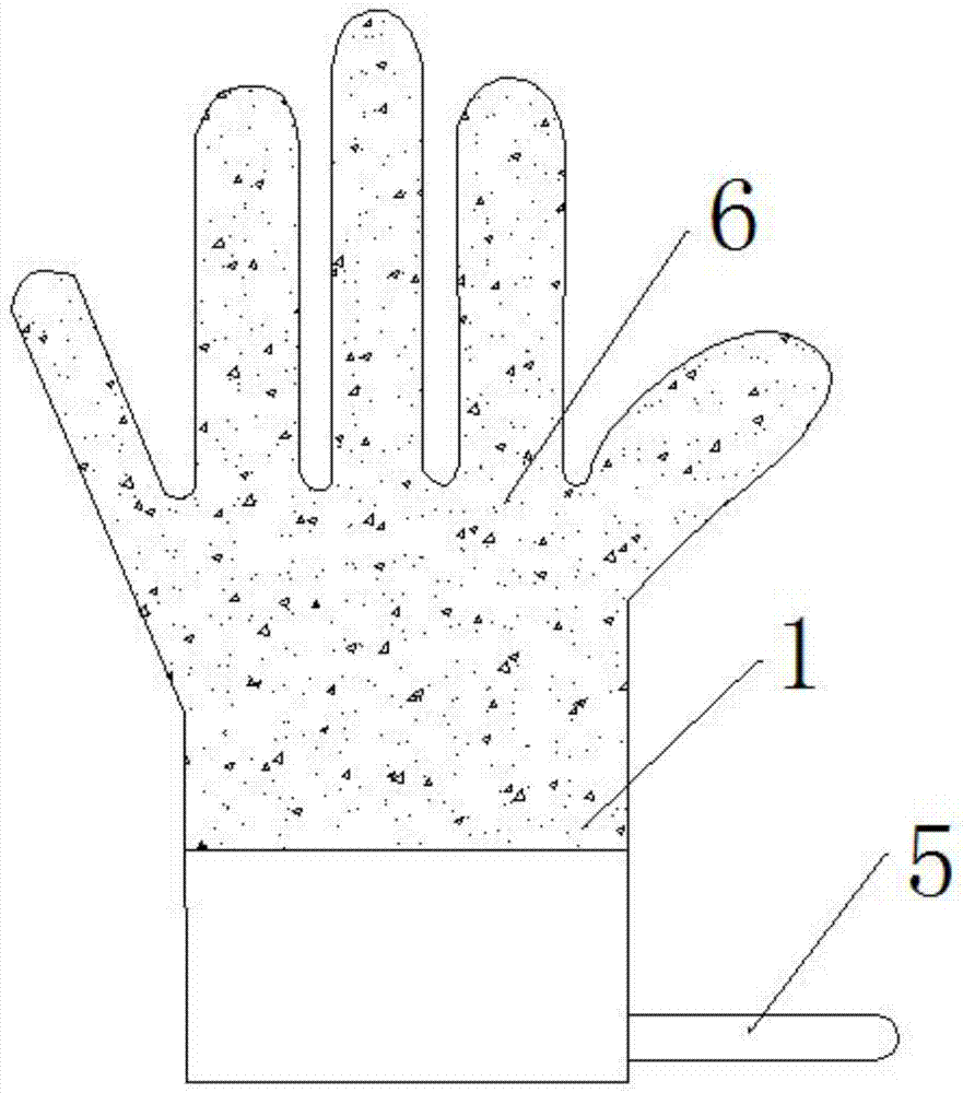 一种电力检修用耐磨手套的制作方法