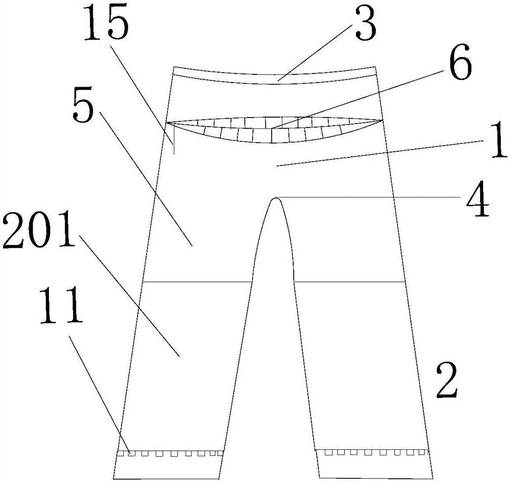 一种多功能校服裤的制作方法