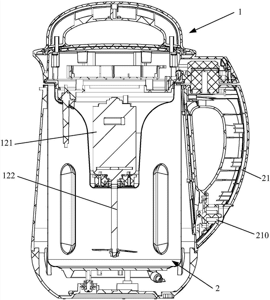 豆浆机及其机头的制作方法