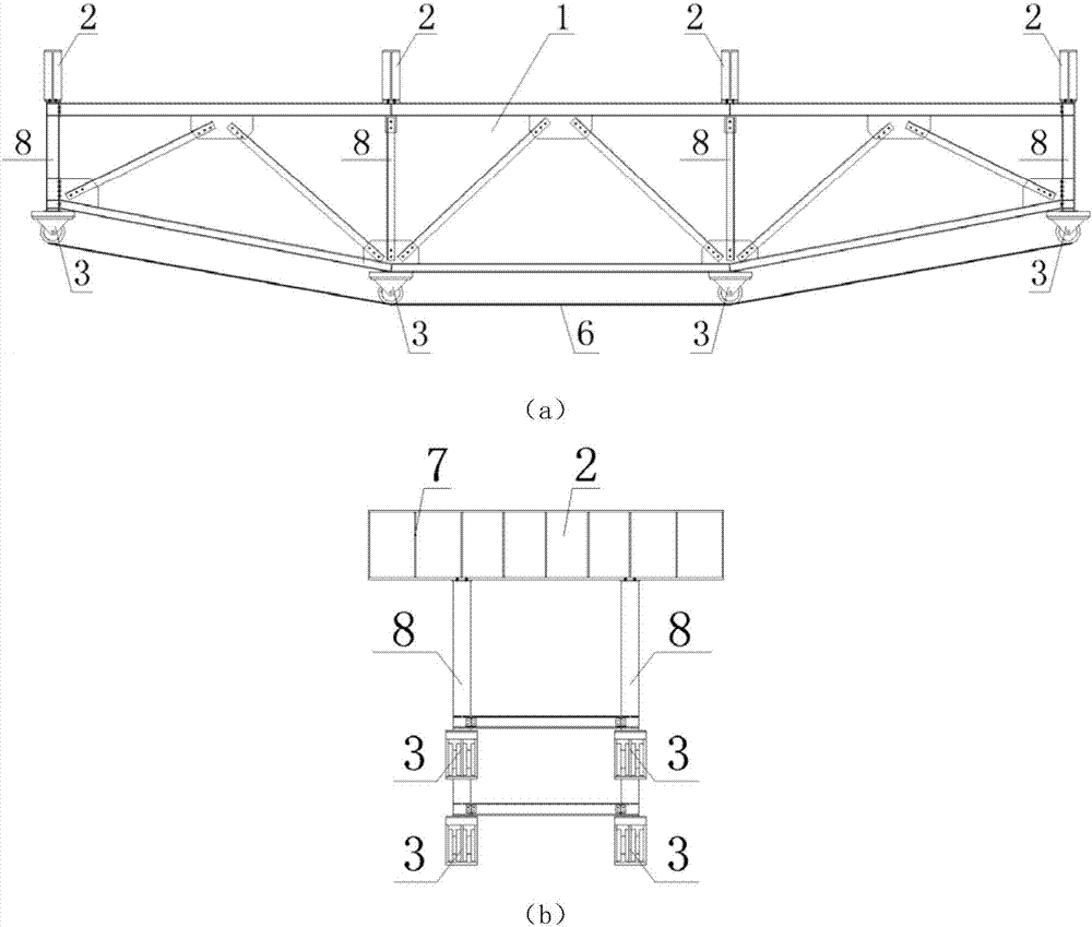 变高度索-桁架桥梁加固结构体系的制作方法