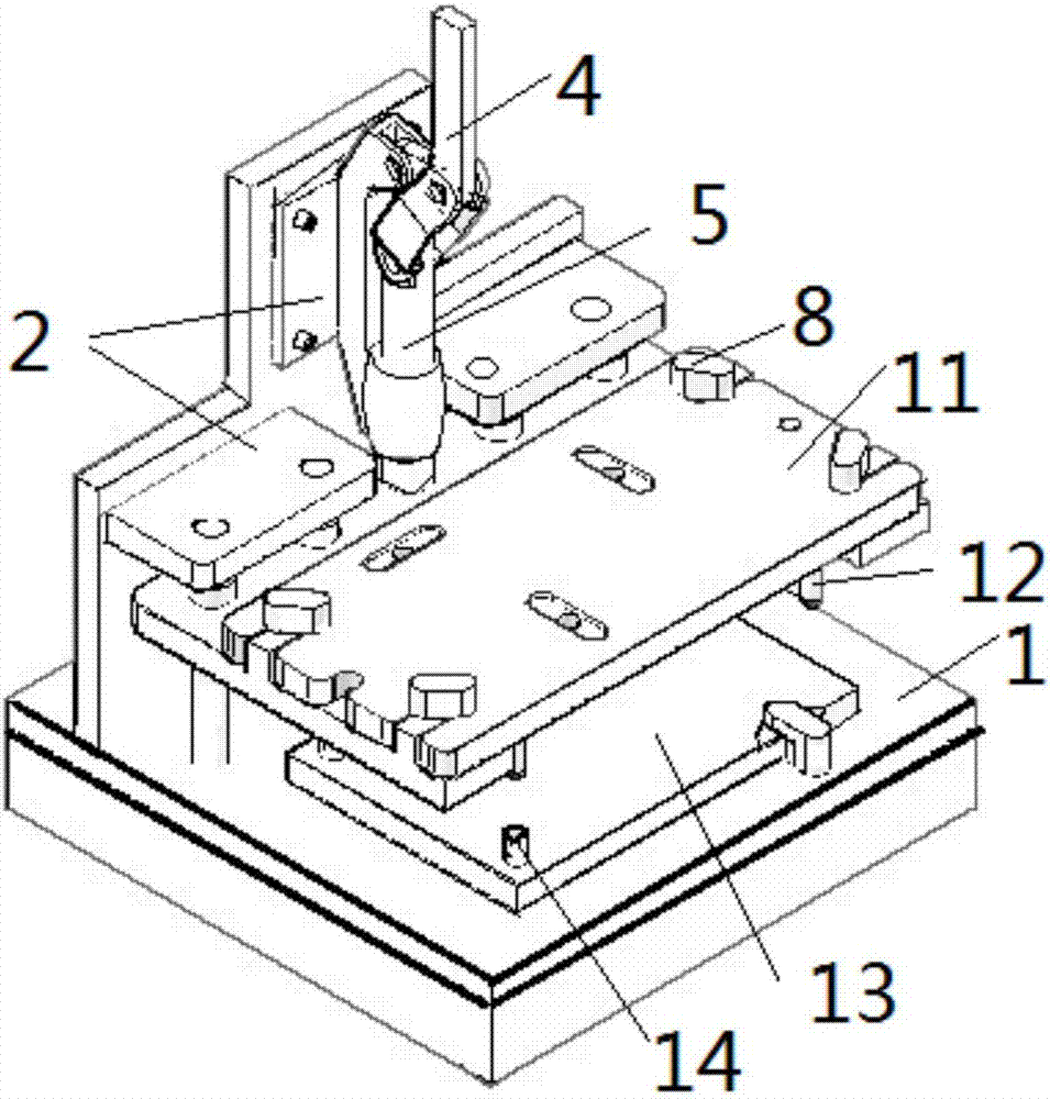 一种适用于板测盒夹具的压合夹具的制作方法