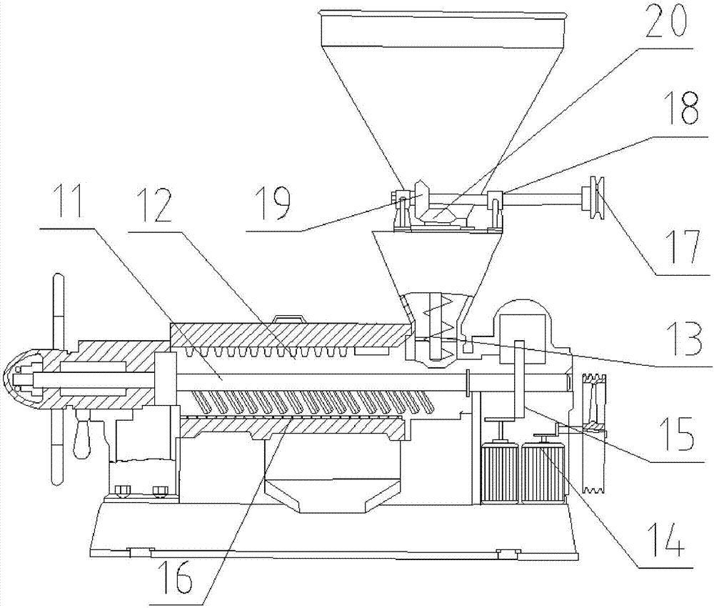 一种花生榨油机螺旋压榨装置的制作方法