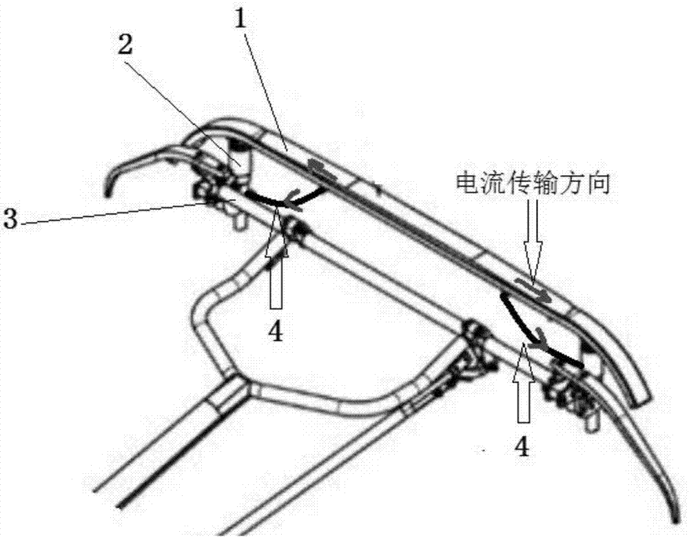 一种大电流机车滑板分流结构的制作方法