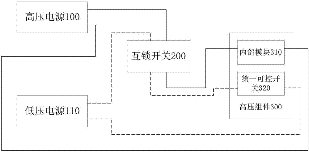 纯电动汽车高低压互锁模拟装置的制作方法