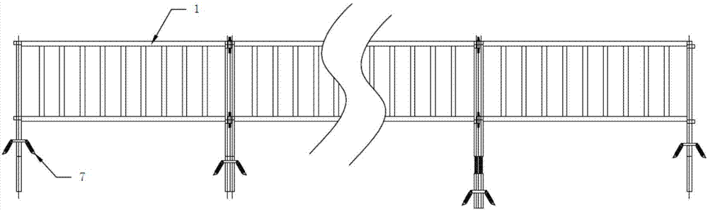 简便牢固的组装式临边防护围栏的制作方法
