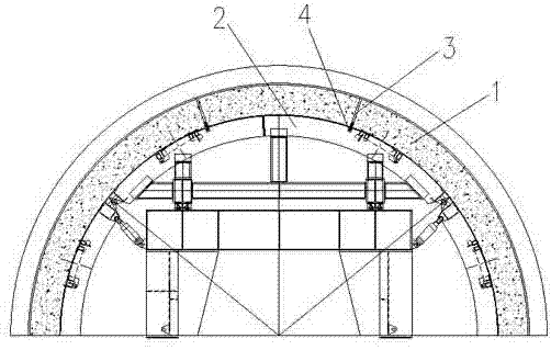 一种隧道二衬背后注浆管的固定结构的制作方法
